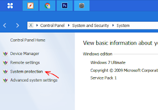 Cara membuat dan menggunakan System Restore di windows 7