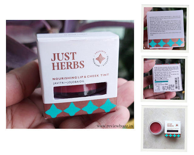 Just Herbs Nourishing Lip and Cheek Tint Products Details