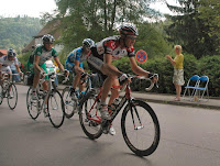 Jens Voigt (in front) at stage 8 of the 2005 Tour de France