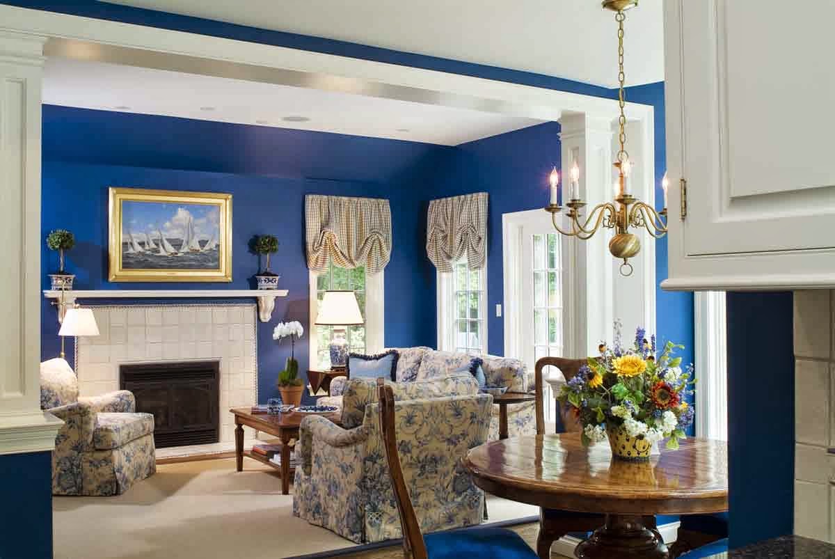 blue living room