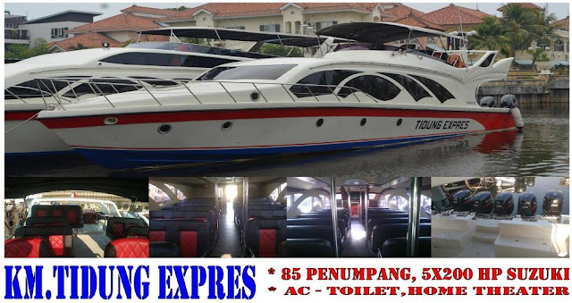 Harga sewa kapal speedboat tidung express