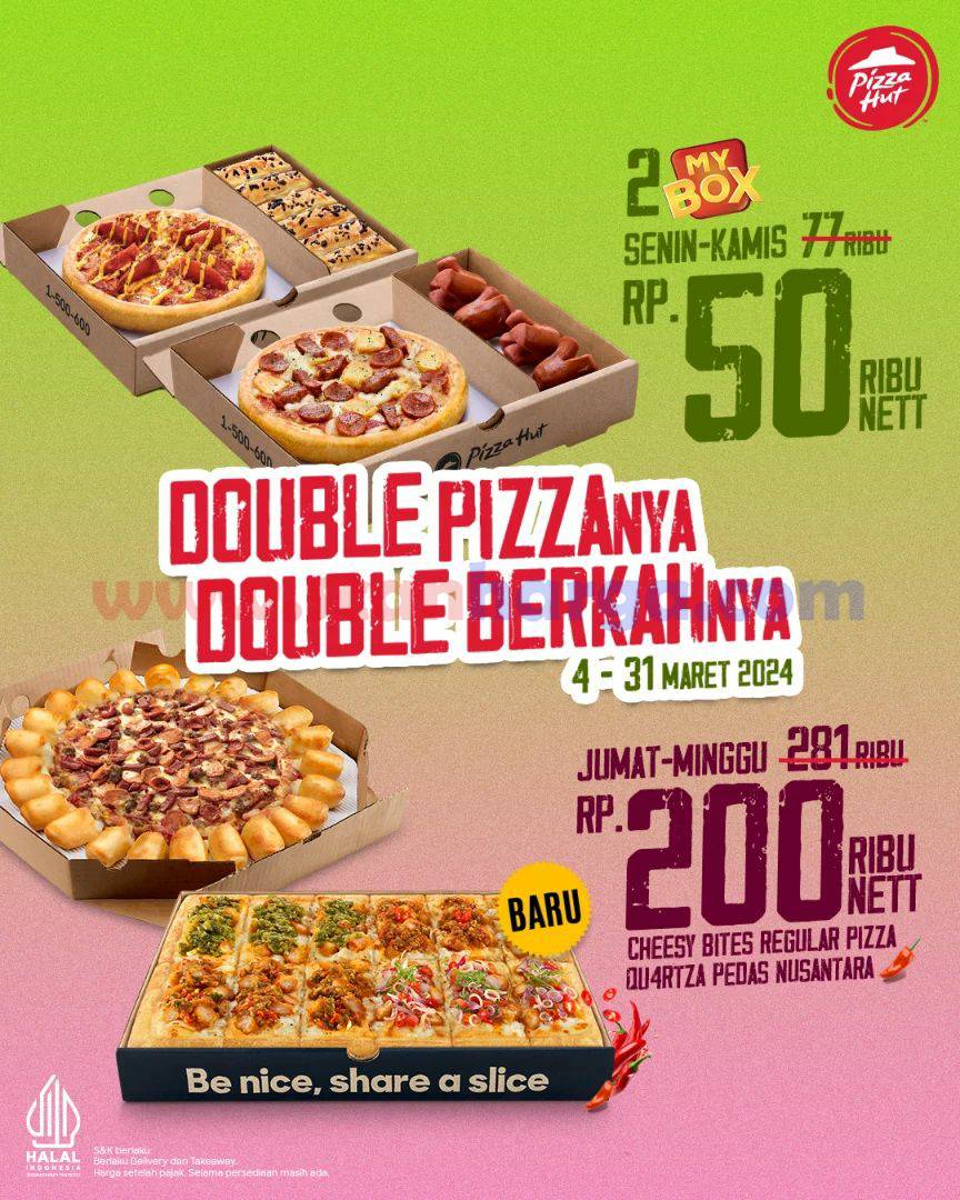 Promo PIZZA HUT Beli 2 MY BOX Hanya Rp. 50.000