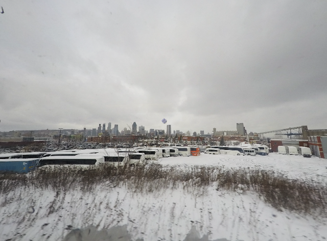 snowy scene in Québec, Canada