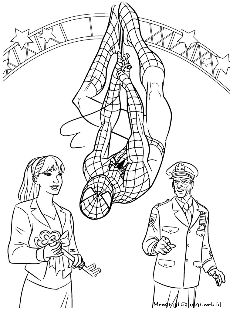 Mewarnai Gambar Spiderman  Mewarnai Gambar