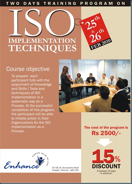 Brochure for ISO Implementation Program-pg 1
