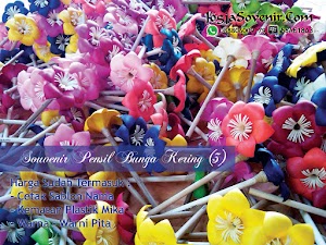 Souvenir Pensil Bunga Kering (Anggrek)