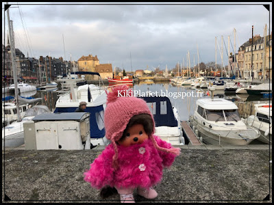 Honfleur, normandie, Noël, monchhichi kiki, kiki le vrai, sekiguchi,seine maritime