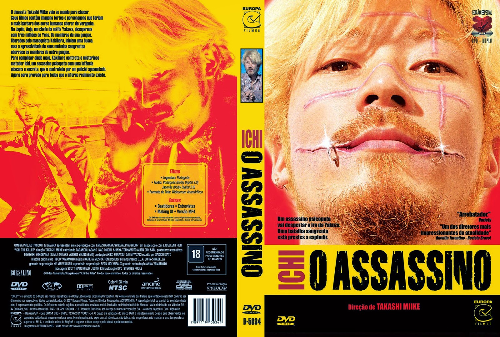 Capa DVD Ichi O Assassino