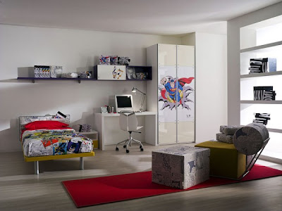 Creative Superman and Batman Kids Rooms