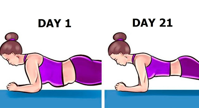 21-Day Plank Challenge For Tight Belly