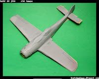 Fw-190 1/48 Tamiya JV-44 'Red 1' upper surfaces still with surfacer from Scale Models To Buy Scale Airplanes