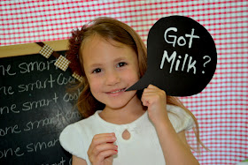 gor milk photobooth prop, girl posing with got milk prop