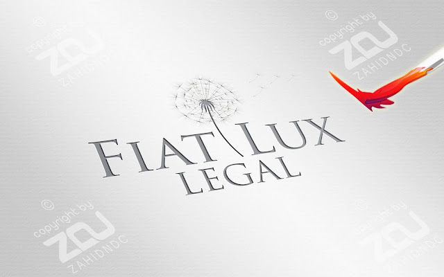 law logo design with logo mockup