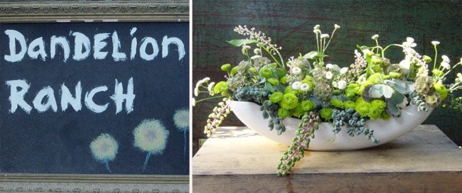 Dandelion ranch los angeles green wedding flowers photo