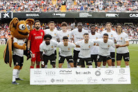 VALENCIA C. F. Temporada 2022-23. Mmardashvili, Gabriel Paulista, Javi Guerra, Diakhaby, Yunus Musah, Nico, Cavani. Thierry Correia, André Almeida, Gayá y Samuel Lino. VALENCIA C. F. 1 🆚 VILLARREAL C. F. 1 Miércoles 03/05/2023, 19:30 horas. Campeonato de Liga de 1ª División, jornada 33. Valencia, estadio de Mestalla: 43.364 espectadores. GOLES: ⚽0-1: 62’, Nicolas Jackson. ⚽1-1: 72’, Samuel Lino.