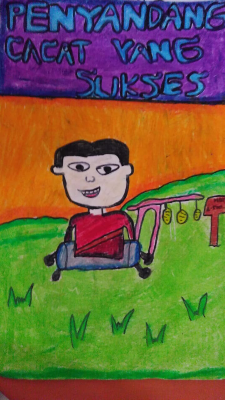 400 Gambar Kartun Orang Cacat Yang Sukses Gratis Gambar Kantun