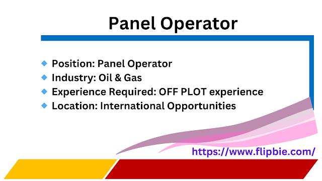 Panel Operator Jobs in Oil and Gas