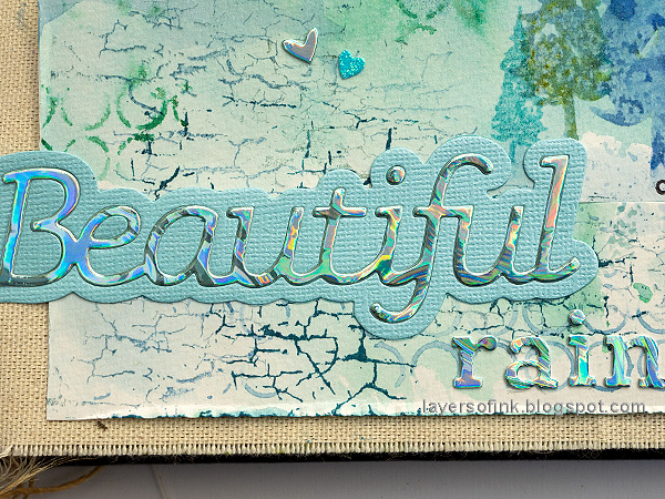 Layers of ink - Rain Art Journal Page Tutorial by Anna-Karin Evaldsson.