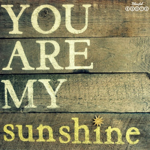 DIY Wood Planked Sign {You Are My Sunshine} @ Blissful Roots