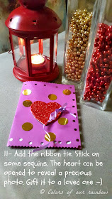 Five minute Diy Valentine card @colorsofourrainbow.blogspot.ae