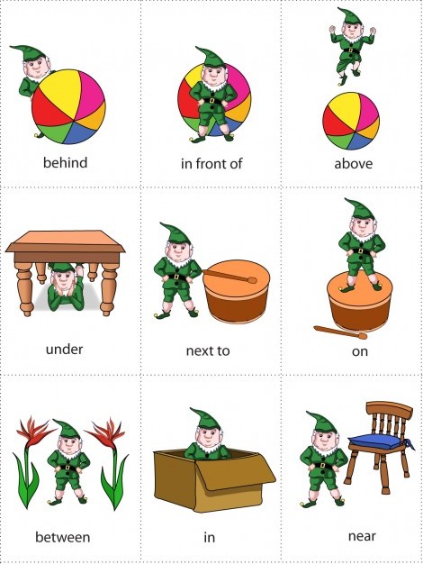 prepositions of place. Most prepositions of place can