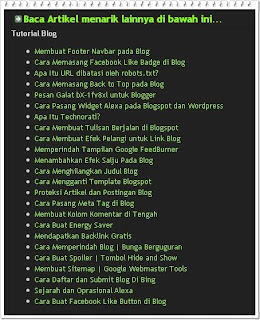 Related Post,Related Article, Artikel Terkait, Membuat Related Post, cara membuat artikel terkait, Related Post Berdasarkan Label Blog