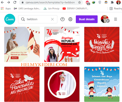 membuat twibbon keren di canva.com