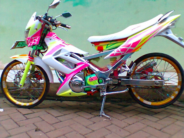 Modifikasi Motor Suzuki Satria FU 150 Full Chrome