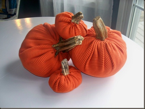 pumpkin made from a sweater