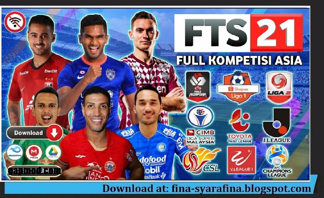 Download FTS 21 Full Asia Mod MENPORA Cup & SHOPEE Liga 1 Indonesia HD Graphic Update Kits Transfer