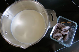Panna Cotta 3 chocolats préparation