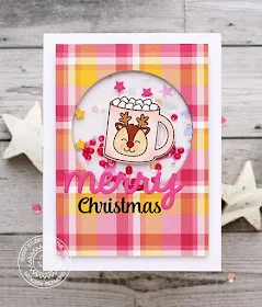 Sunny Studio Stamps: Mug Hugs Reindeer Christmas Card by Vanessa Menhorn.