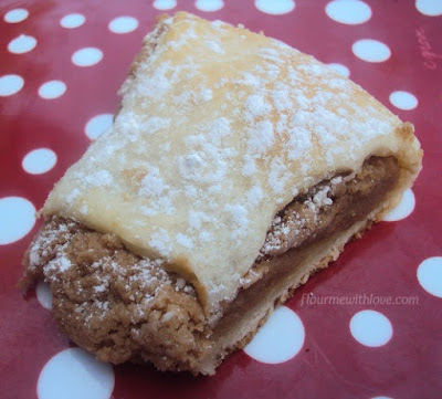 Creamy cookie butter mixed with cream cheese and baked in a flaky crescent dough!