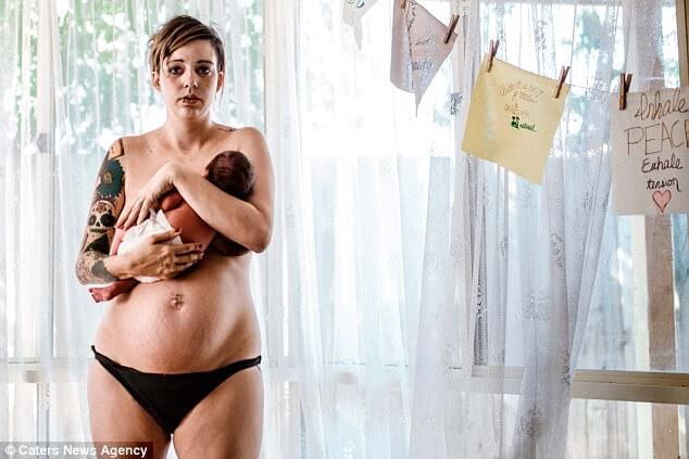 Stunning Pictures Portray The Reality Of Childbirth - SELF-PORTRAIT