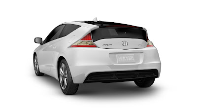 2011 Honda CR-Z Sport Hybrid Coupe Rear Angle View