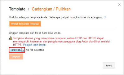 Cara Backup Template Blog Dan Mengembalikannya Terbaru