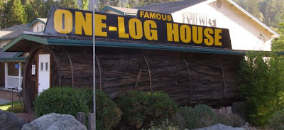 The Famous Redwood One Log House www.coolpicturegallery.net