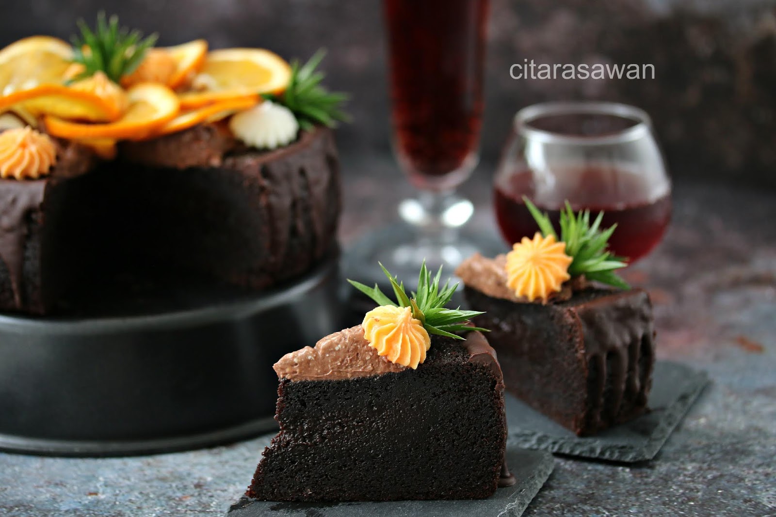 Kek Coklat Oren / Chocolate Orange Cake ~ Resepi Terbaik