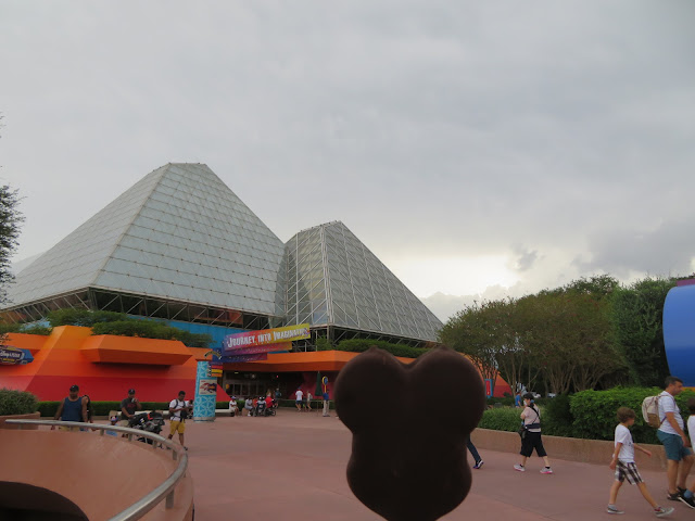 Mickey Ice Cream Bar In Front of Journey Into Imagination With Figment Epcot Disney World