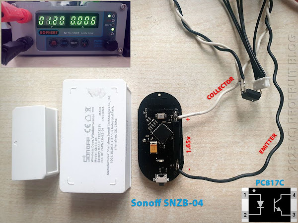 Sonoff SNZB-04 управляван от оптро