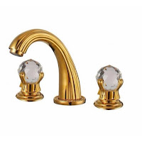  Juno Amalfi Brass Gold Plated Sink Faucet
