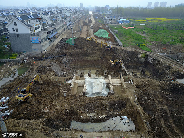 Ming Dynasty bridge unearthed in eastern China's Anhui