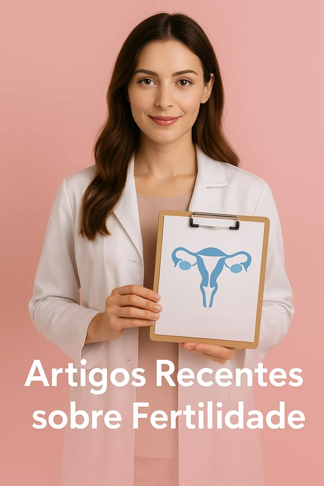 Leitura sobre fertilidade baseada em evidências científicas Mulher jovem sorrindo enquanto lê artigo sobre fertilidade no notebook, ao lado de planta e caneca