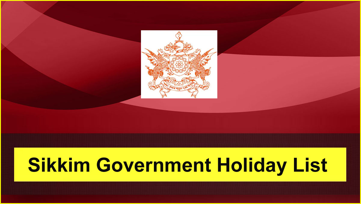 Sikkim Govt Holiday List 2024 Download Official Holiday List PDF
