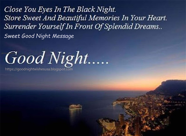 Sweet Good Night Message