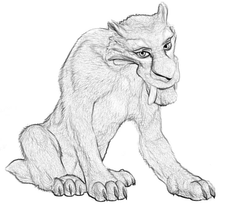 ice age continental drift shira coloring pages