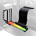 EZDIY-FAB Vertical Graphics Card Holder Bracket with ARGB 5V 3Pin LED PCIE3.0