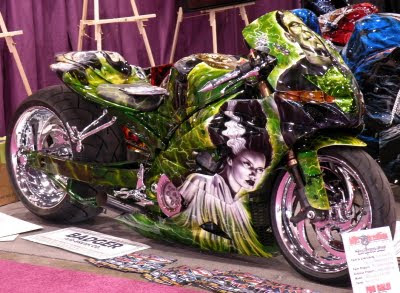 reaper airbrushing art motorcycle