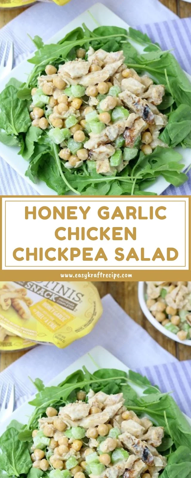 HONEY GARLIC CHICKEN CHICKPEA SALAD