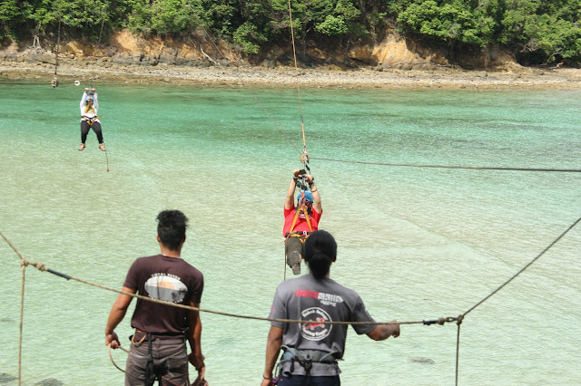 ZipLine dari Gaya ke Sapi Island